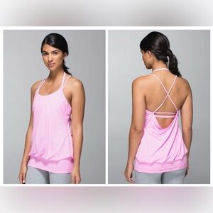 lululemon athletica Pink Open-Back Strappy Tank Top